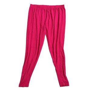 Prisma Womens Hot Pink Viscose‎ Blend Lounge Pants Capris Size XL